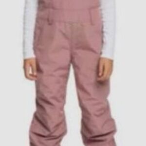 Roxy Girls XL (14) Nonstop Snowbib in Dusty Rose